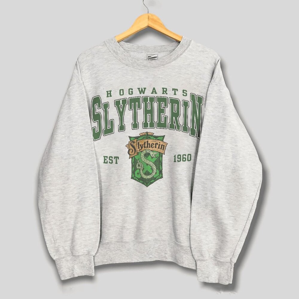 Slytherin House Wizard School Potter Family Sweatshirt, Slytherin House Wizard
